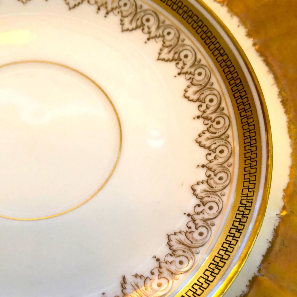 GRATIS- EUC- Pristine PL Limoges France, M. Redon Teacup & Saucer - Picture 11 of 13